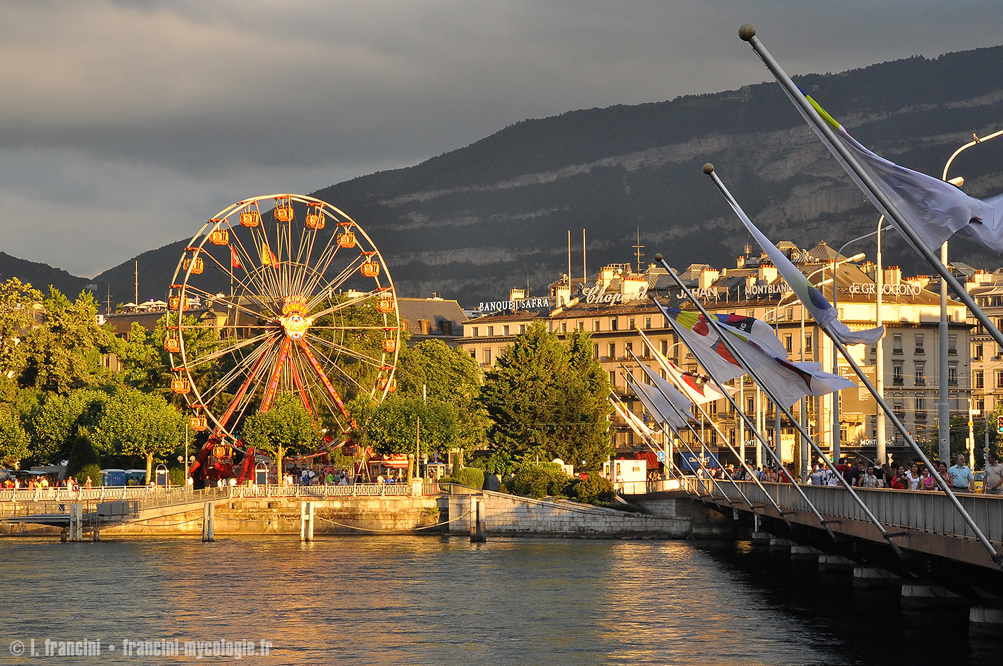 Genève, grande roue, juillet 2010