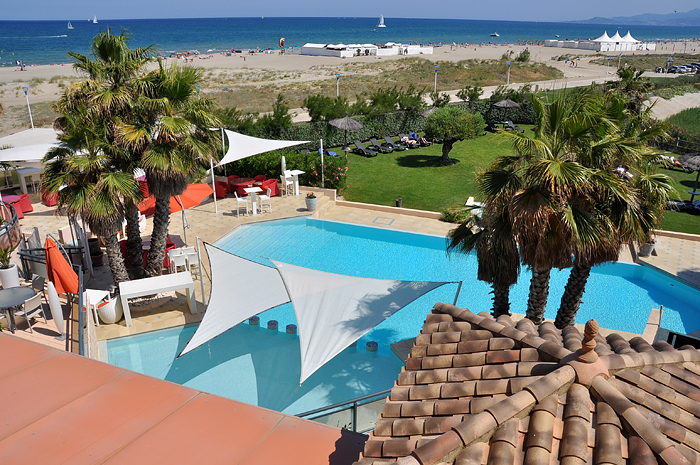 Canet Flamants Roses piscine